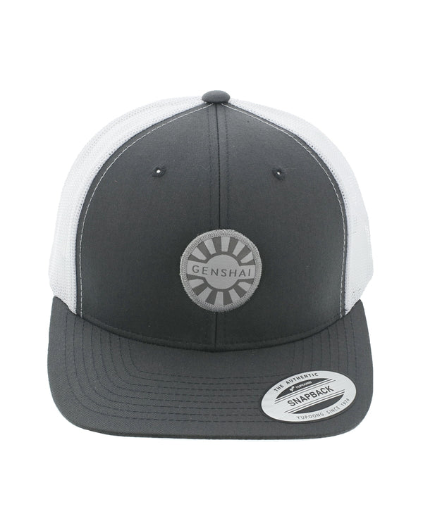 Trucker Hat- Charcoal and White