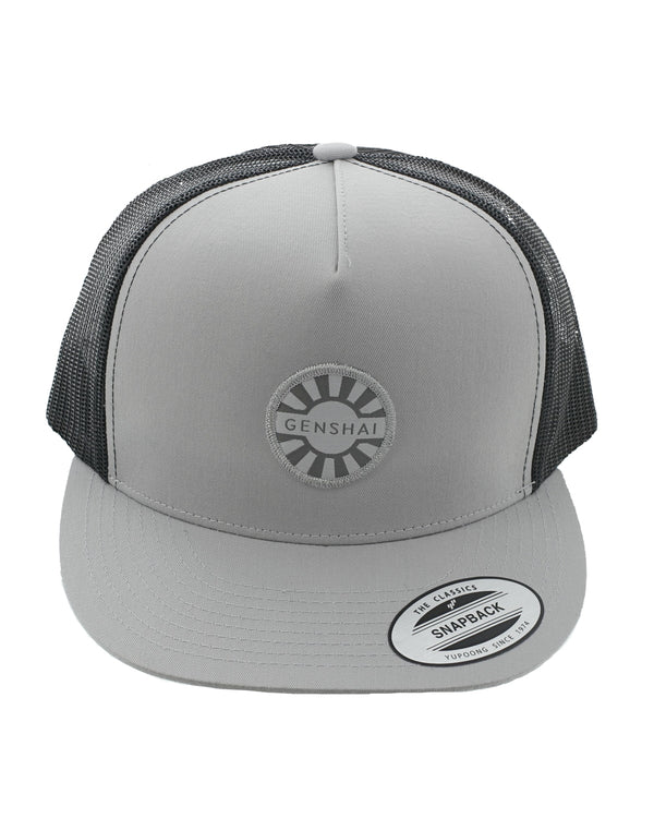 Trucker Hat- Silver and Black