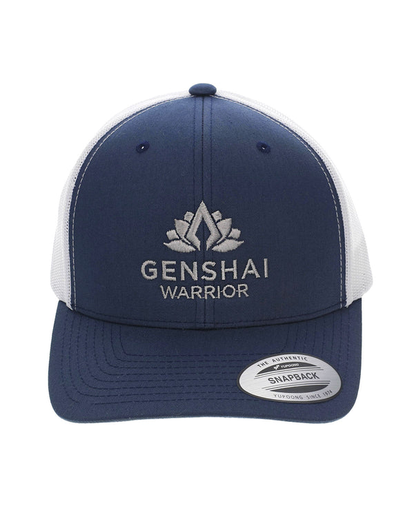 Genshai Warrior Trucker Hat Blue and White